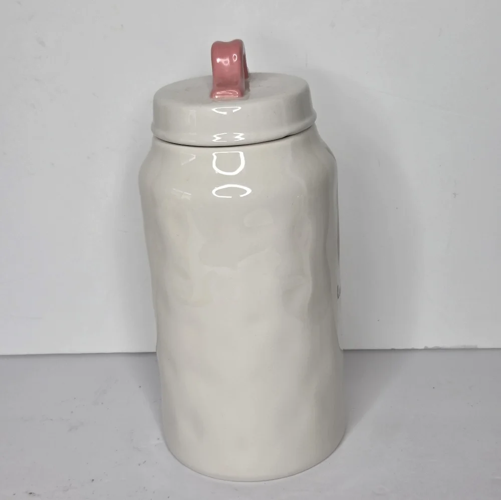Rae‎ Dunn Easter Pink Bunny Ears Bunny Love Canister Cookie Jar